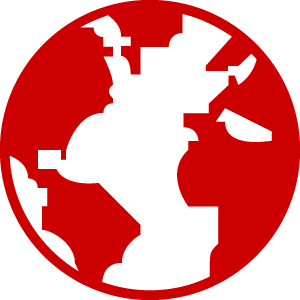 Globe - red icon